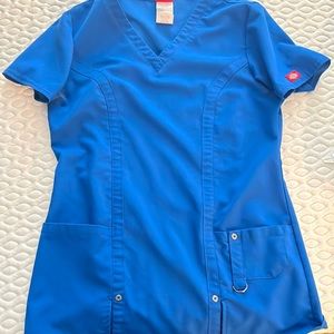 Dickies royal blue scrub top only